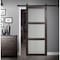 Renin 36 inch x 84 inch Iron Age 3 Lite Frosted Glass Barn Door with Hardware Kit BD061W01IA3TGE36084 - alternate 3